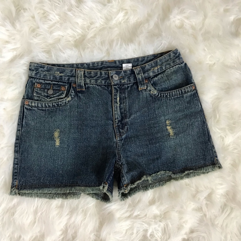 Jeanology Distressed Shorts Size 10. A-13
